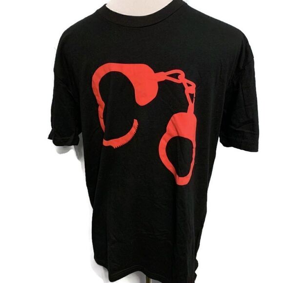 Youthful Offender Handcuff T-Shirt Sz L - Picture 1 of 3
